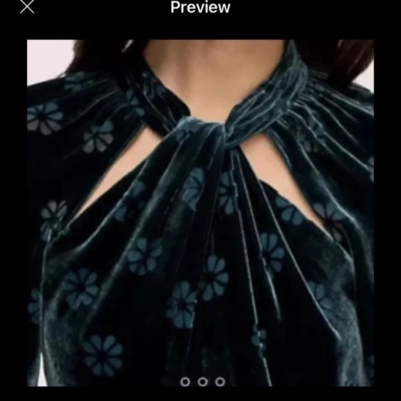 Kate Spade New York Spade Clover Velvet Dress size 10​​​Floral Dress - Picture 2 of 3